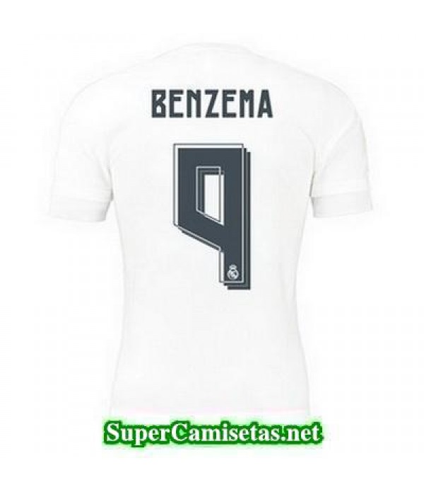 Primera Equipacion Camiseta Real Madrid BENZEMA 2015/16
