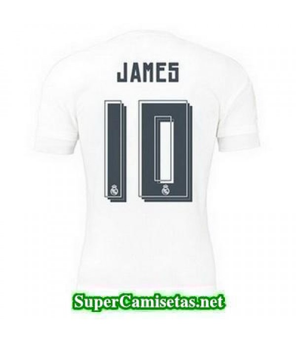 Primera Equipacion Camiseta Real Madrid JAMES 2015/16