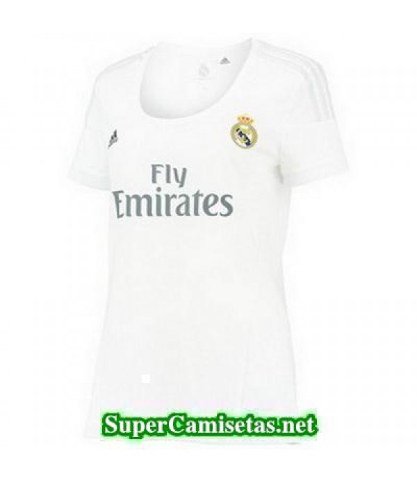 Primera Equipacion Camiseta Real Madrid Mujer 2015/16