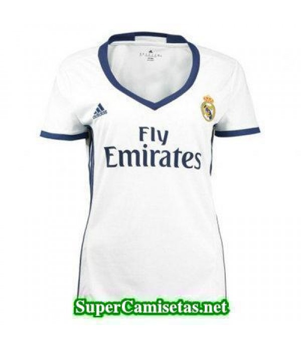 Primera Equipacion Camiseta Real Madrid Mujer 2016/17