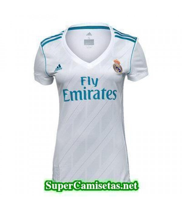 Primera Equipacion Camiseta Real Madrid Mujer 2017/18