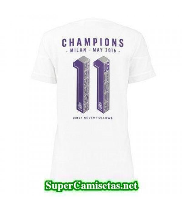 Primera Equipacion Camiseta Real Madrid Mujer CHAMPIONS 2015/16