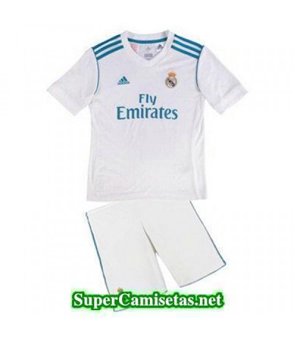 Primera Equipacion Camiseta Real Madrid Ninos 2017/18