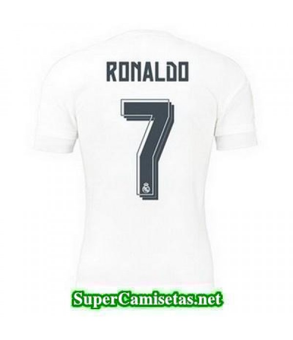 Primera Equipacion Camiseta Real Madrid RONALDO 2015/16
