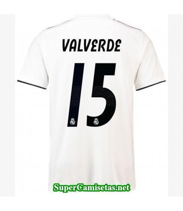 Primera Equipacion Camiseta Real Madrid Valverde 2018/19