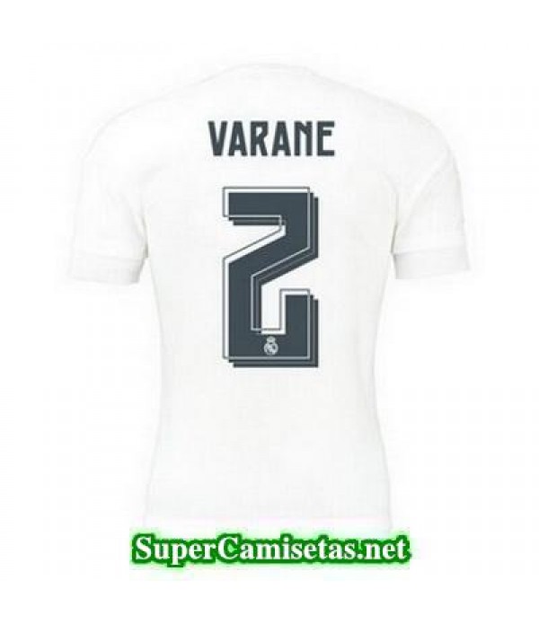 Primera Equipacion Camiseta Real Madrid VARANE 2015/16