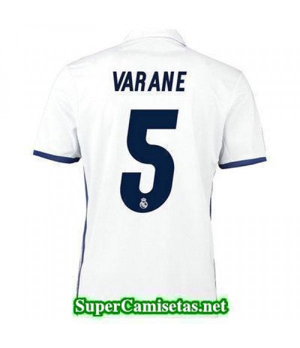 Primera Equipacion Camiseta Real Madrid VARANE 2016/17
