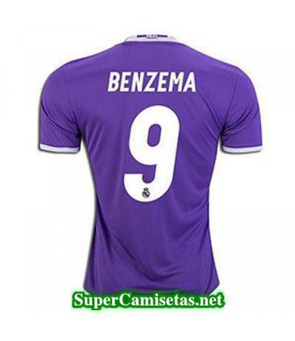 Segunda Equipacion Camiseta Real Madrid BENZEMA 2016/17