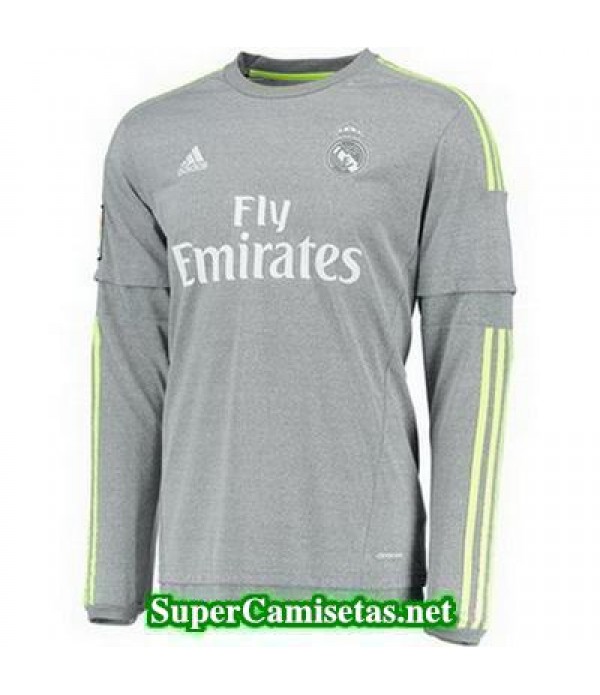 Segunda Equipacion Camiseta Real Madrid Manga Larga 2015/16