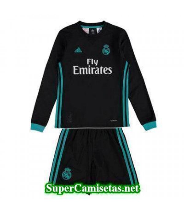 Segunda Equipacion Camiseta Real Madrid ML Ninos 2017/18