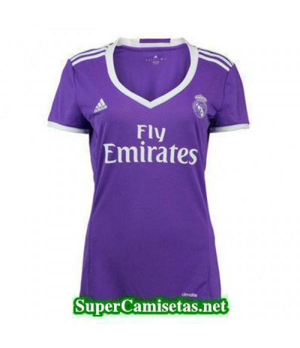 Segunda Equipacion Camiseta Real Madrid Mujer 2016/17