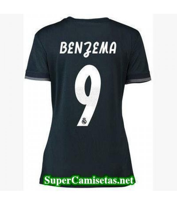 Segunda Equipacion Camiseta Real Madrid Mujer Benzema 2018/19