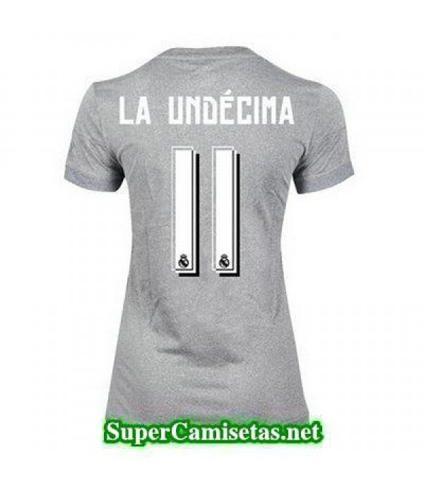 Segunda Equipacion Camiseta Real Madrid Mujer La Undecima 2015/16