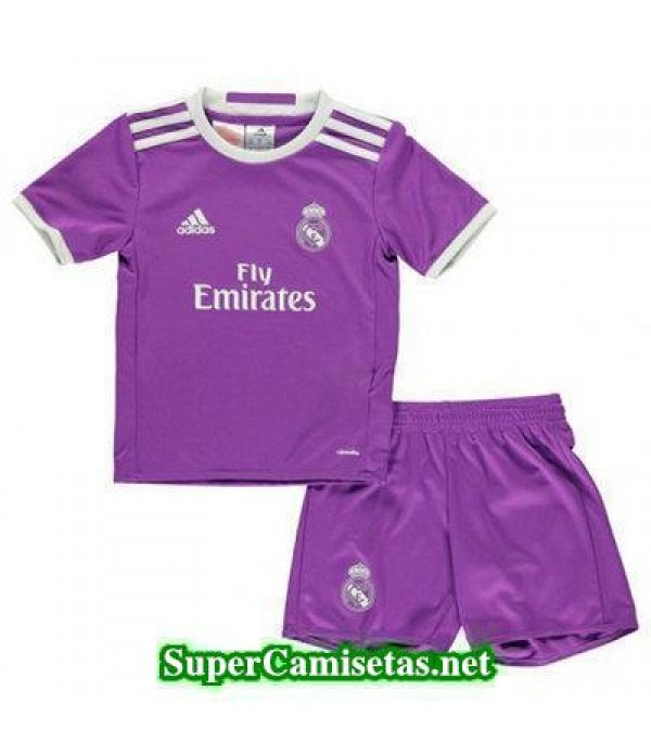 Segunda Equipacion Camiseta Real Madrid Ninos 2016/17
