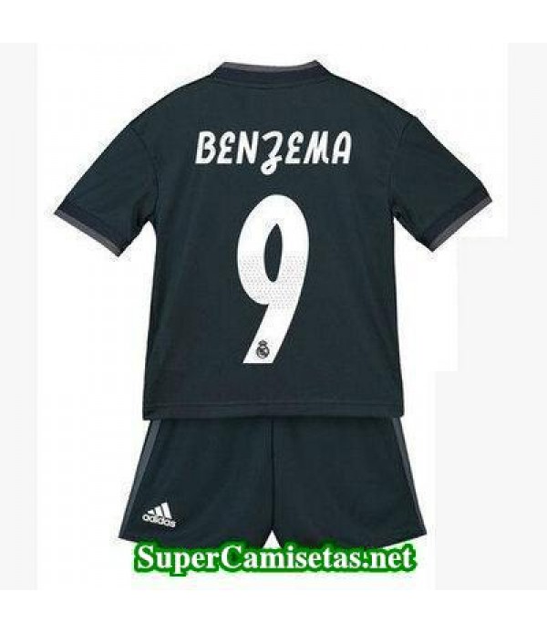 Segunda Equipacion Camiseta Real Madrid Ninos Benzema 2018/19