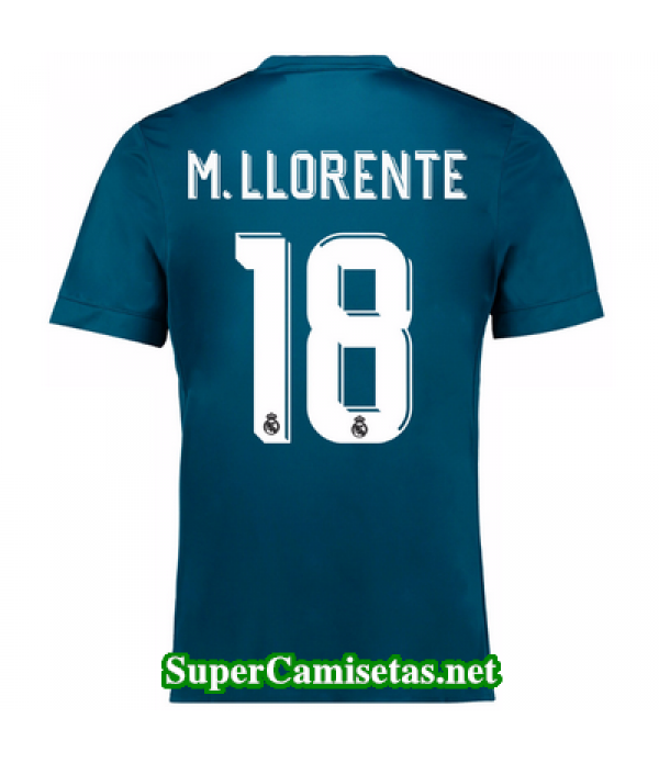 Tercera Equipacion Camiseta Real Madrid M Llorente 2017/18