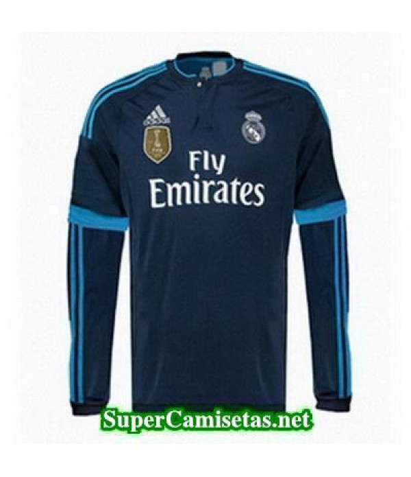 Tercera Equipacion Camiseta Real Madrid Manga Larga 2015/16