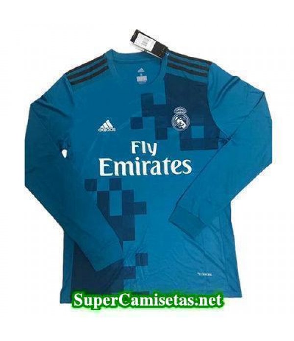 Tercera Equipacion Camiseta Real Madrid Manga Larga 2017/18