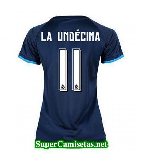 Tercera Equipacion Camiseta Real Madrid Mujer La Undecima 2015/16