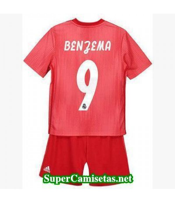 Tercera Equipacion Camiseta Real Madrid Ninos Benzema 2018/19