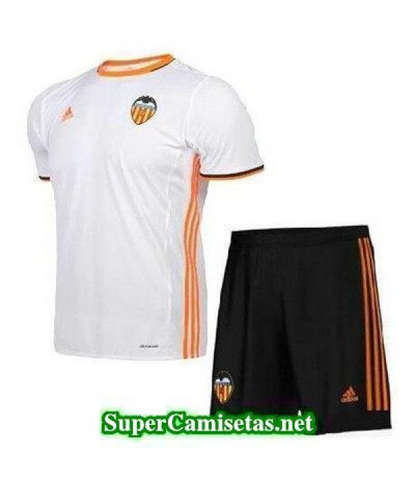 Primera Equipacion Camiseta Valencia Ninos 2016/17