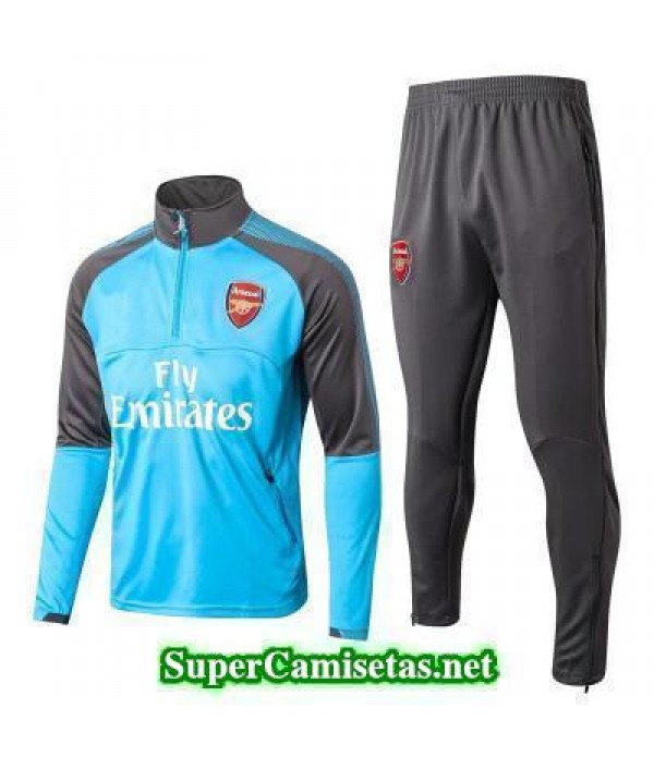 Camiseta entrenamiento Arsenal ML Azul 2017 2018