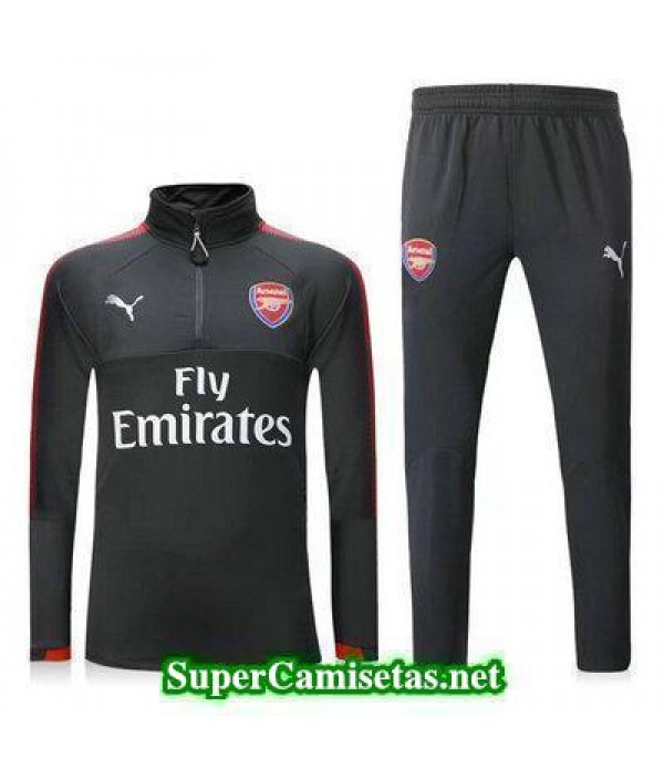 Camiseta entrenamiento Arsenal ML Negro 2017 2018