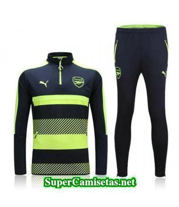 Camiseta entrenamiento Arsenal ML Negro y amarillo 2016 2017