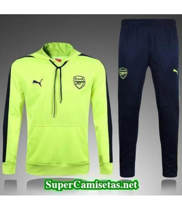 Camiseta entrenamiento Arsenal ML verde 2017 2018