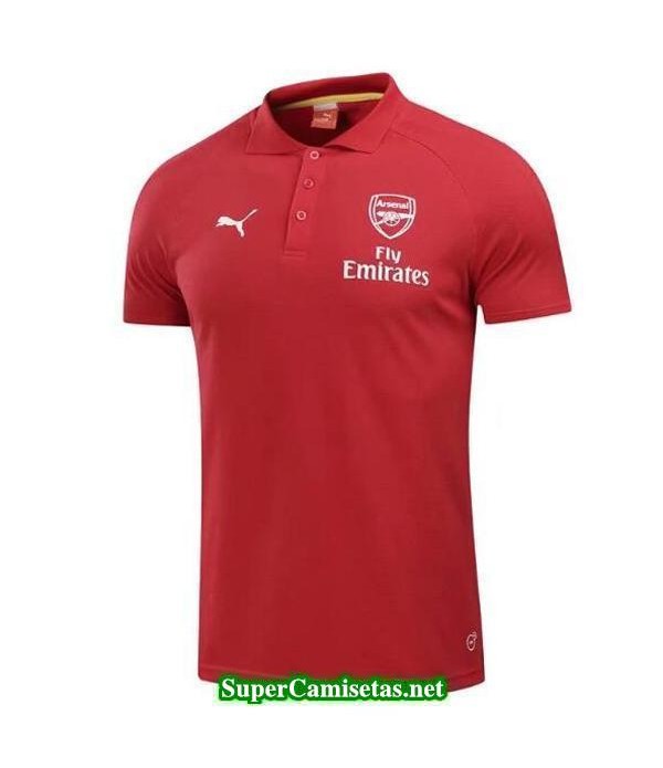 Camiseta polo Arsenal rojo-01 2017 2018