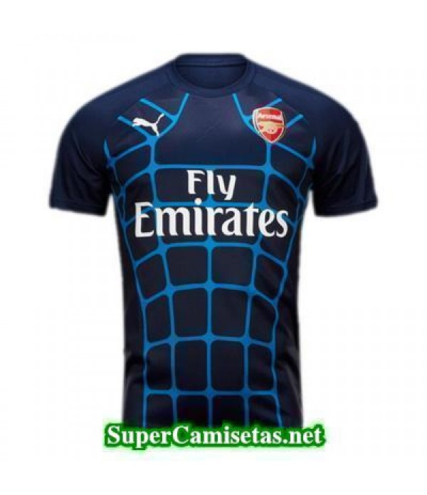 camiseta pre-partido Arsenal azul 2015 2016