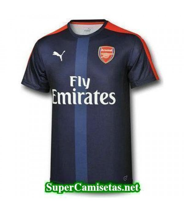 camiseta pre-partido Arsenal azul 2016 2017