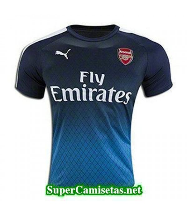 camiseta pre-partido Arsenal azul 2016