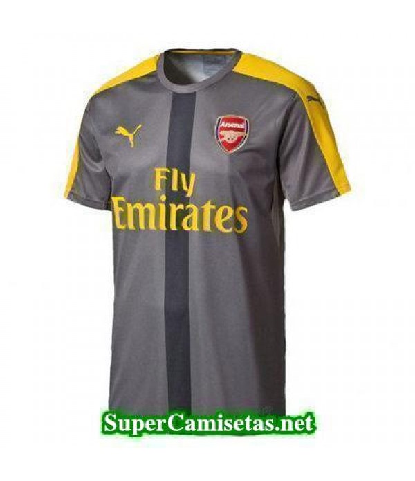 camiseta pre-partido Arsenal gris 2016 2017