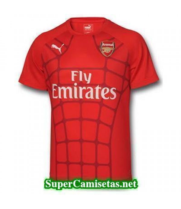 camiseta pre-partido Arsenal rojo 2015 2016