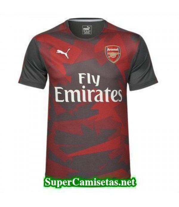 camiseta pre-partido Arsenal rojo 2017 2018