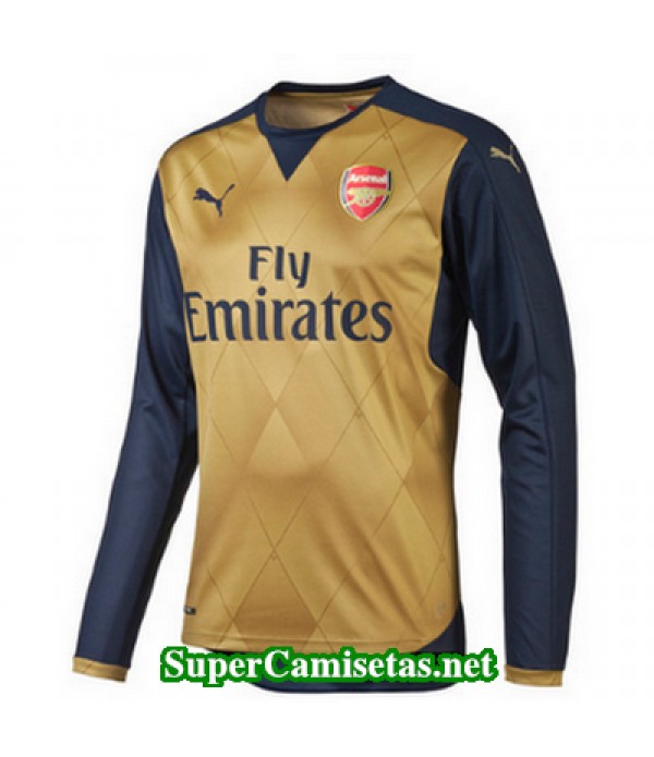 Segunda Equipacion Camiseta Arsenal Manga Larga 2015/16