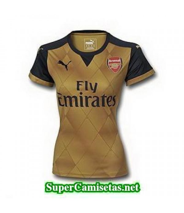 Segunda Equipacion Camiseta Arsenal Mujer 2015/16