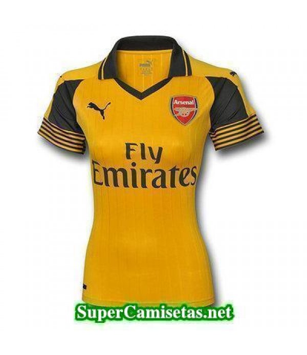 Segunda Equipacion Camiseta Arsenal Mujer 2016/17