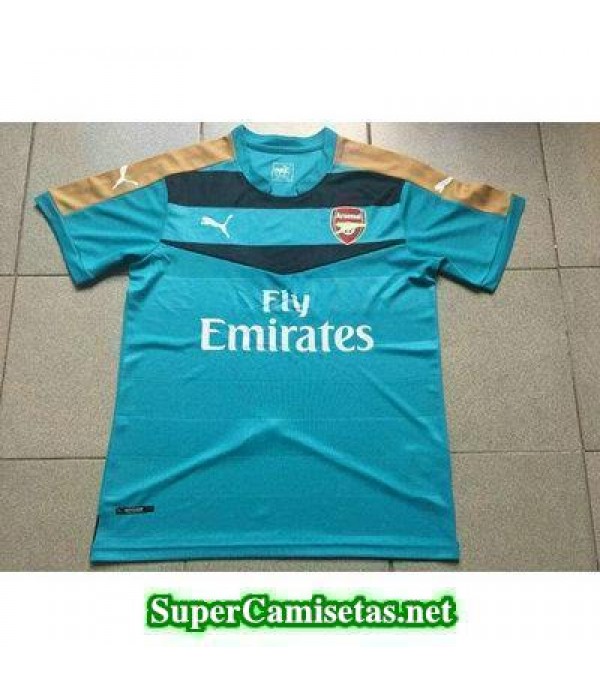 Tailandia Portero Equipacion Camiseta Arsenal Cian 2016/17