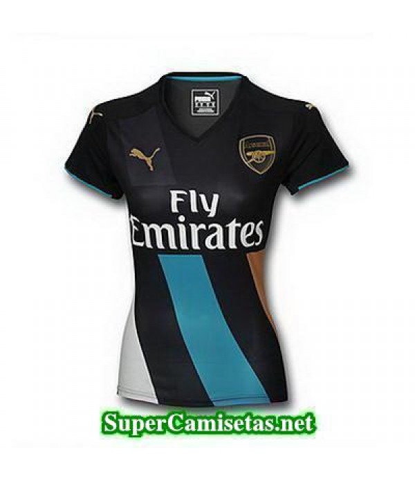 Tercera Equipacion Camiseta Arsenal Mujer 2015/16