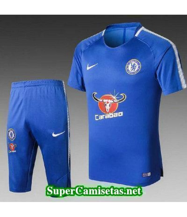 camiseta entrenamiento Chelsea azul 2017 2018