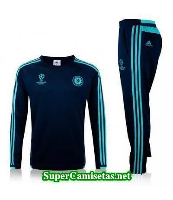 Camiseta entrenamiento Chelsea Champions ML Azul 2016