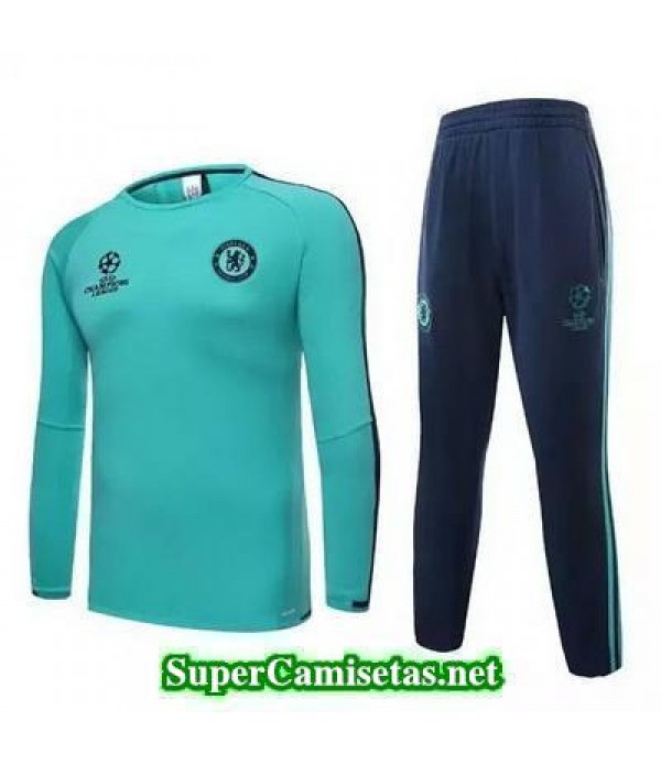 Camiseta entrenamiento Chelsea Champions ML Cian 2016