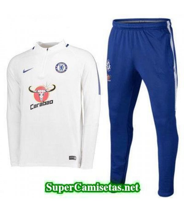 Camiseta entrenamiento Chelsea ML Blanco 2017 2018