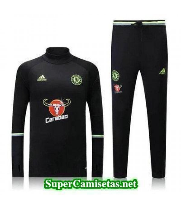 Camiseta entrenamiento Chelsea ML negro 2016 2017