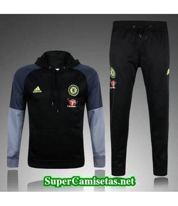 Camiseta entrenamiento Chelsea ML negro 2017 2018