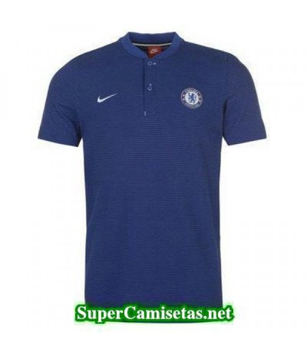 Camiseta polo Chelsea azul marino 2017 2018