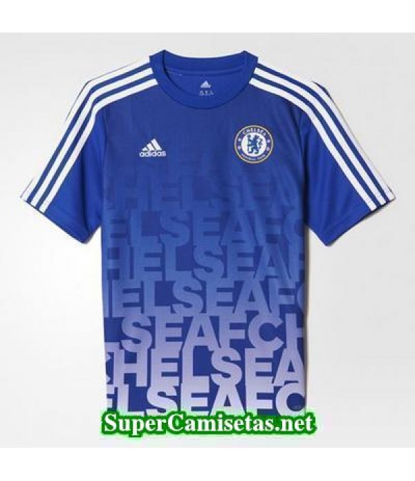 camiseta pre-partido Chelsea Azul 2015 2016