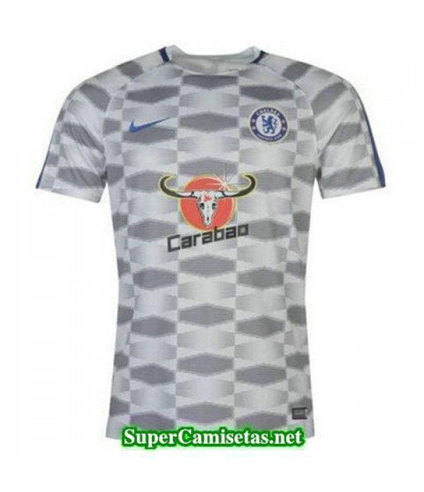 camiseta pre-partido Chelsea blanco 2017 2018